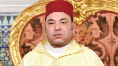صورة برقية تعزية ومواساة من جلالة الملك إلى أفراد أسرة المرحوم الأستاذ عبد الواحد الراضي