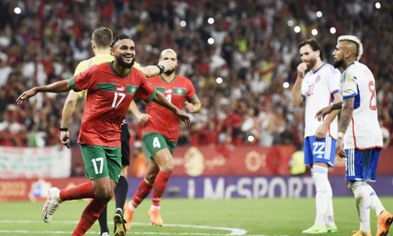 صورة المنتخب المغربي يسيطر ويبدع ضد منتخب الشيلي