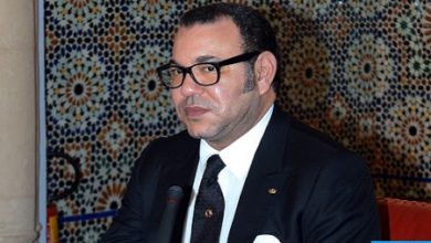 صورة برقية تعزية ومواساة من جلالة الملك إلى أفراد أسرة المرحوم الفنان عبد الرحيم التونسي