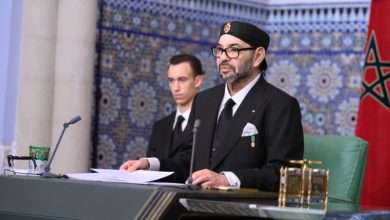 صورة الملك يوجه خطابا ساميا إلى شعبه الوفي بمناسبة عيد العرش المجيد ويترأس مراسم الاحتفالات بهذه المناسبة