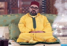 صورة أمير المؤمنين يترأس بمسجد حسان بالرباط حفلا دينيا إحياء لليلة المولد النبوي الشريف