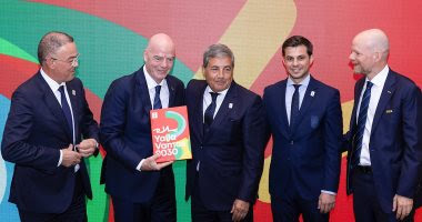 صورة رسميا..المغرب وإسبانيا والبرتغال.. تقدم العرض الرسمي للملف الكامل لاستضافة مونديال 2030 إلى فيفا