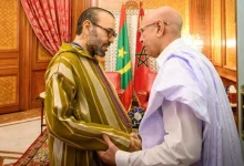 صورة جلالة الملك محمد السادس.. يستقبل الرئيس الموريتاني