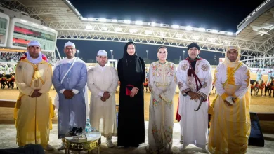 صورة قطر- المغرب 2024 .. صاحبة السمو الملكي الأميرة للا حسناء وسعادة الشيخة سارة بنت حمد آل ثاني تترأسان بالدوحة عرضا لفن التبوريدة