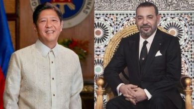 صورة جلالة الملك محمد السادس والرئيس فرديناند روموالديز ماركوس جونيور يتبادلان التهنئة بمناسبة حلول الذكرى ال 50 لإقامة العلاقات الدبلوماسية بين المغرب والفليبين