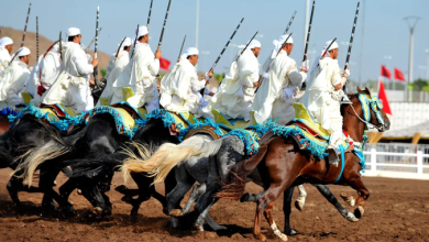 صورة سربة المقدم رشيد سيكاس ..تتوج بطلة للمرة الثانية على التوالي في جائزة الحسن الثاني للتبوريدة