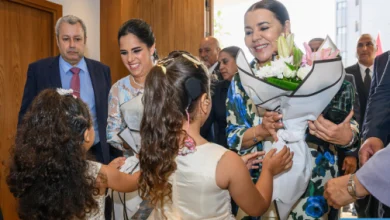 صورة صاحبة السمو الملكي الأميرة للا أسماء والسيدة الأولى لجمهورية السلفادور ،،تزوران مقر مؤسسة للا أسماء