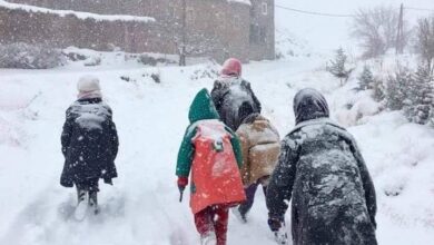 صورة نشرة اندارية ..أمطار رعدية قوية وتساقطات ثلجية مرتقبة بعدة مناطق بالمملكة اليوم