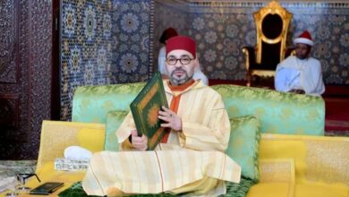صورة أمير المؤمنين ..يترأس بالقصر الملكي بالرباط حفلا دينيا إحياء لليلة القدر المباركة