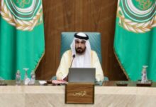 صورة رئيس البرلمان العربي ..يدين استهداف ناقلة إماراتية أثناء مرورها من مضيق هرمز
