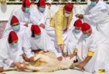 صورة أمير المؤمنين يؤدي صلاة عيد الأضحى المبارك بمسجد أهل فاس بالرباط ويتقبل التهاني بهذه المناسبة السعيدة
