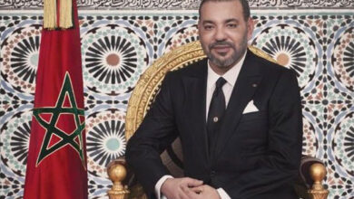 صورة برقية تهنئة إلى جلالة الملك من الرئيس الغابوني بمناسبة عيد الشباب