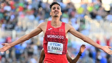 صورة البقالي يحل ثانياً في نهائي 3000 متر موانع بالدوري الماسي في بروكسل